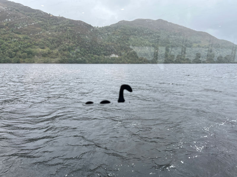 We saw Nessie! Click on the image to see a larger photo