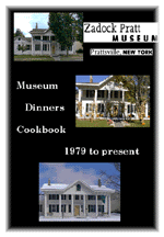 You can now buy the Museum Dinners Cookbook here or at the Pratt Museum