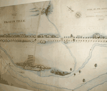Original 1835 map of Prattsville.  Please click to enlarge.