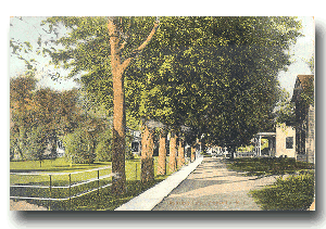 Graham's Lane in 1912 - click to see full size postcard