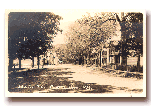 Main Street, Prattsville - click to see full size postcard