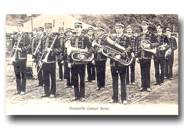 Prattsville Cornet Band - click to return to postcard collection