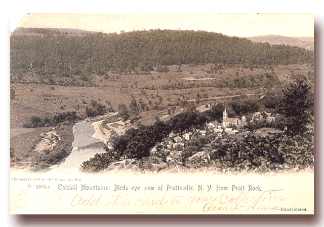 Prattsville in 1906 - click to return to postcard collection