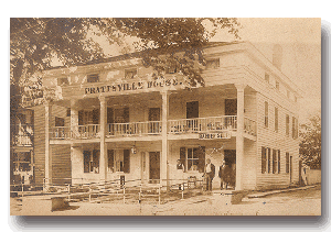 Prattsville House - Main Street - click to see full size postcard