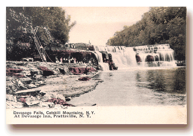 Devasego Falls - click to return to postcard collection