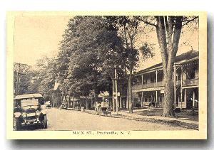 Main Street, Prattsville, 1922 - click to see full size postcard