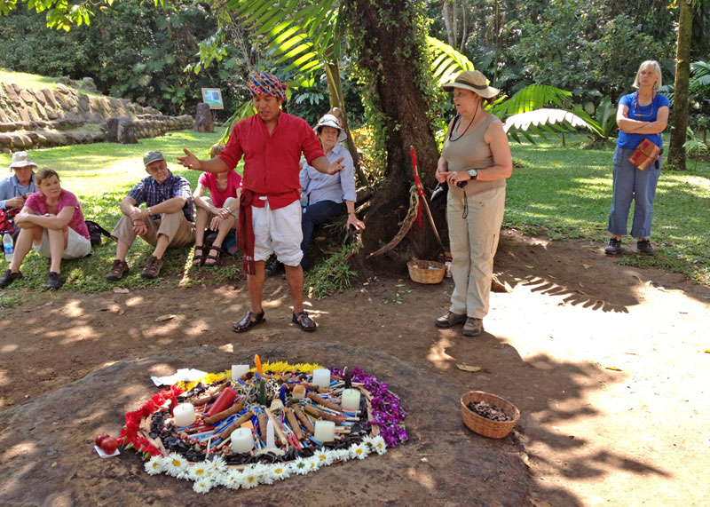Maya ceremony at Stella 5 during our visit, please click to see a larger image