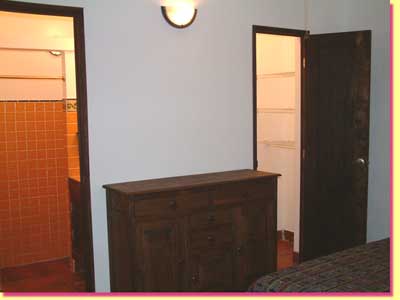 Guest bedroom with a closet and its own bathroom - click to see a larger image