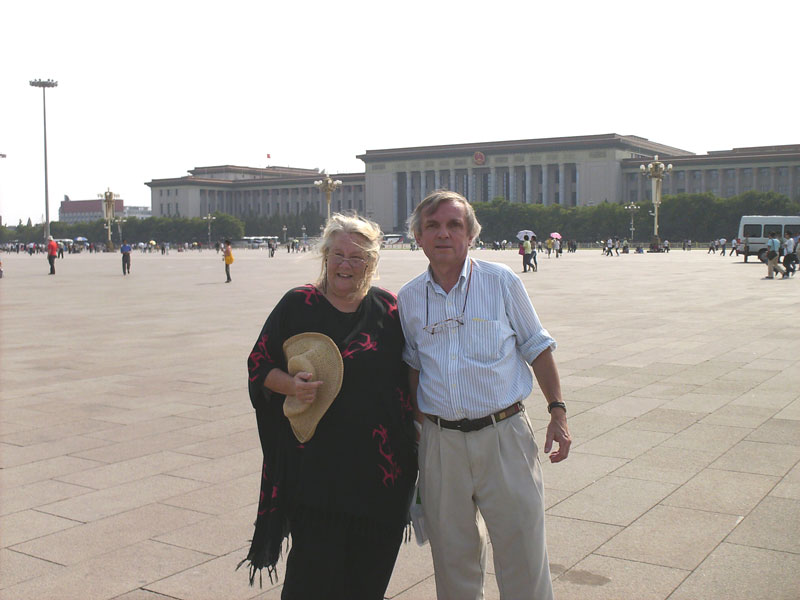 Tiananmen Square with the Great Hall of the People