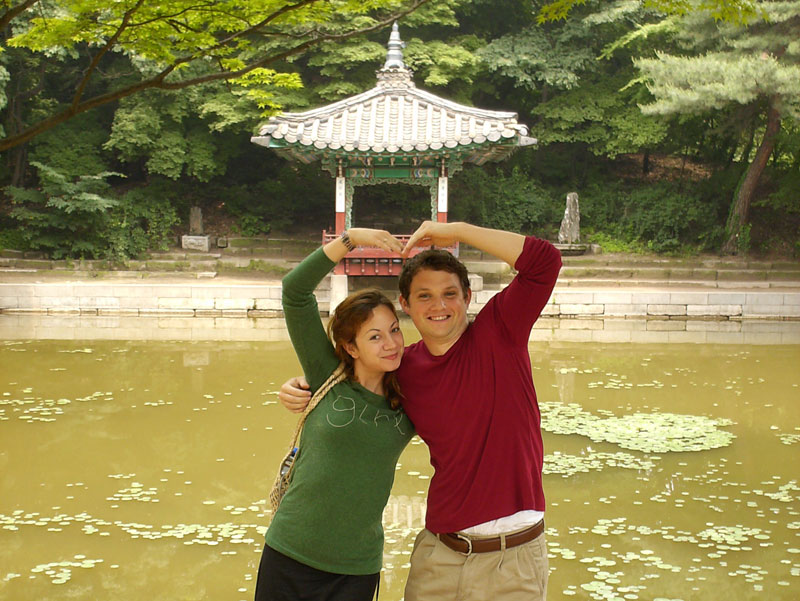 David & Brielle in the Secret Garden of the palace ... click to see a large image