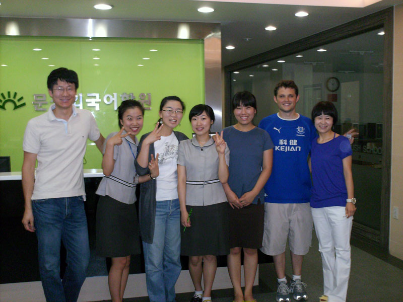 David's English school reception and his colleagues ... click to see a large image. 