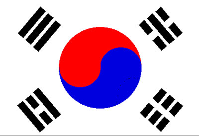Korean flag looks like the Pepsi logo