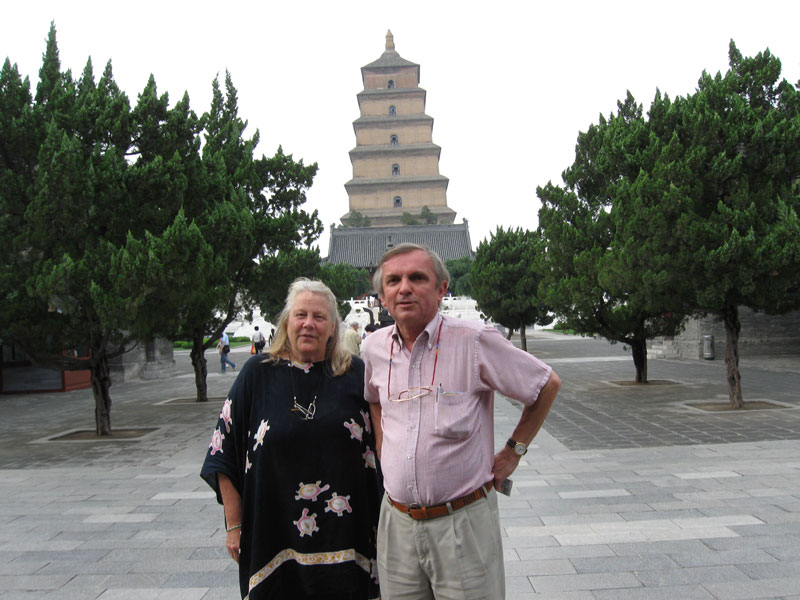 Great Goose Pagoda in X'ian ... click to see a large image