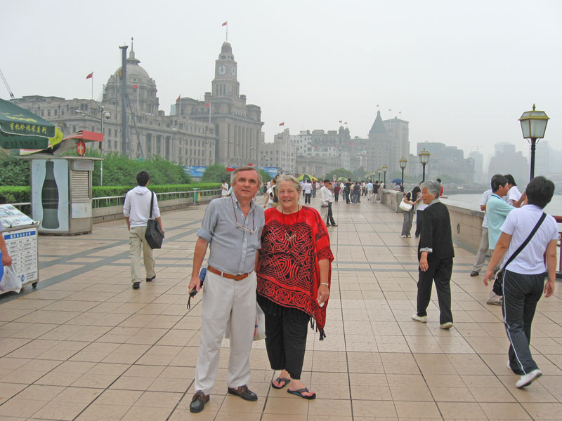 On the famous Bund ... click to see a larger image