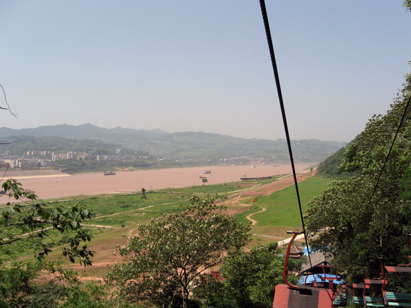 Coming down in a cable car from the City of Ghosts  ... click to see a larger image