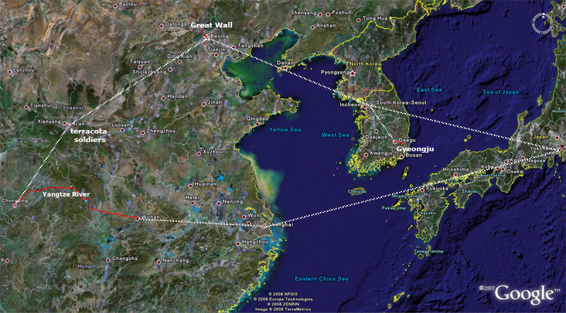 This is the itinerary of our trip to South Korea and China in June 2008.  This page will take you through the trip and take you to many photos.