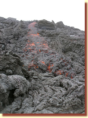A river of Lava on Pacaya, one of many ...